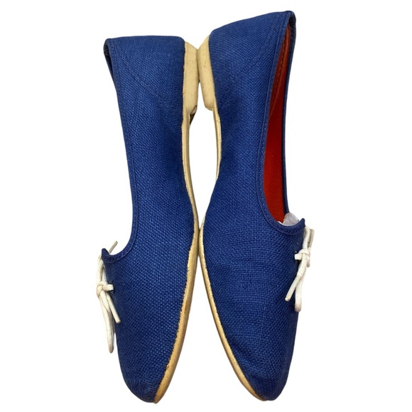 Rare 50s 60s Vintage Blue Canvas Square Toe Keds Kedettes - Picture 2 of 4